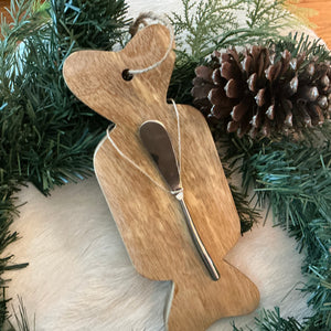 Mango Wood Board and Canapé Knife | 6 Styles available at Bench Home