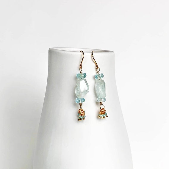 Aquamarine Drop Earrings