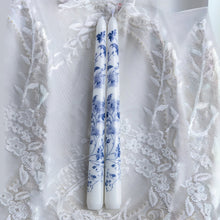 Load image into Gallery viewer, Blue And White Porcelain Taper Candles | Four Styles