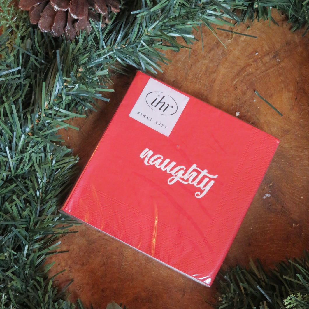 Naughty & Nice Cocktail Napkins