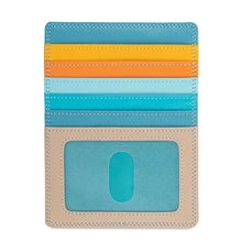 Load image into Gallery viewer, Multi colored six slot card holder on a white background.