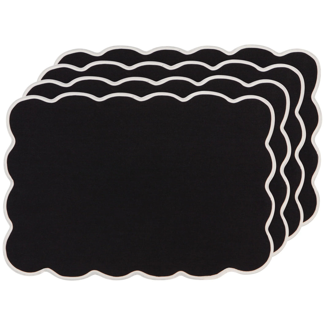 Black Florence Placemats