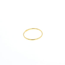 Load image into Gallery viewer, 14K gold-filled stacking ring with a soft hammered finish, displayed on a white background. 