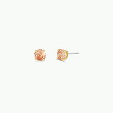 Load image into Gallery viewer, Round CZ Stud Earrings | Two Styles