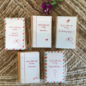 Little Notes Pack | 5 Styles available at Bench Home