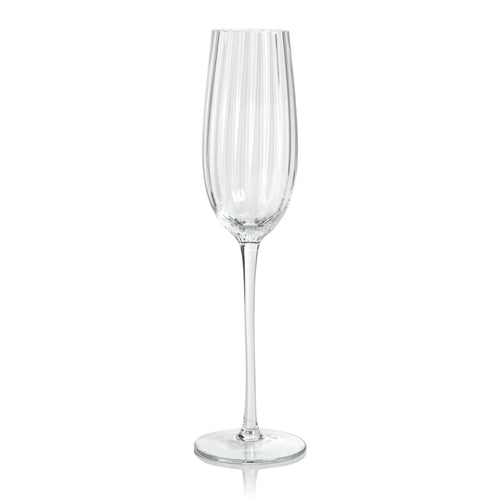 ZODAX Madeline Optic Champagne Flute Glassware