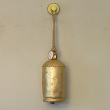 Load image into Gallery viewer, Large Gold Bell With Jute