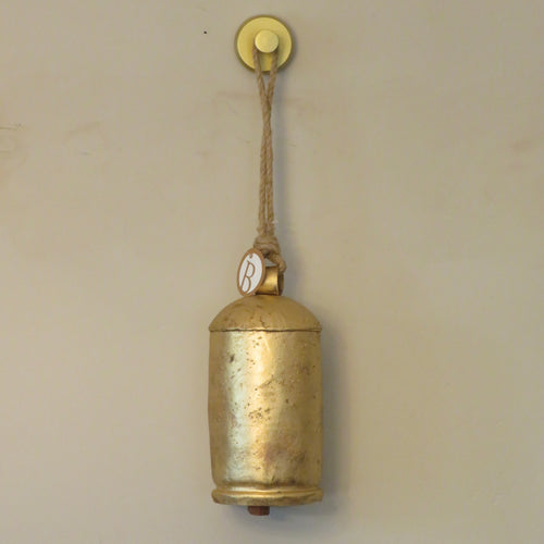 Large Gold Bell With Jute