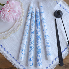 Load image into Gallery viewer, Blue And White Porcelain Taper Candles | Four Styles