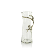 Load image into Gallery viewer, Zodax Dragonfly Pewter &amp; Glass Pitcher