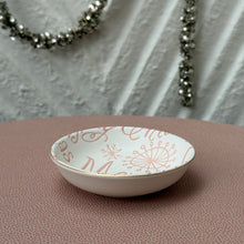 Load image into Gallery viewer, Holiday Pink &amp; White Dish