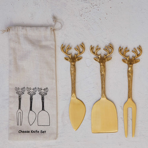 Reindeer Cheese Knife Set