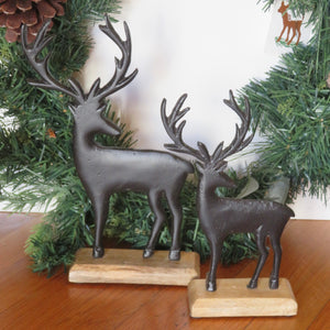 Black Metal Reindeer | Two Styles available at Bench Home