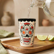 Load image into Gallery viewer, Sugar Skull Shot Glass