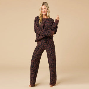 Softies Espresso Leopard Print  Lounge Set available at Bench Home