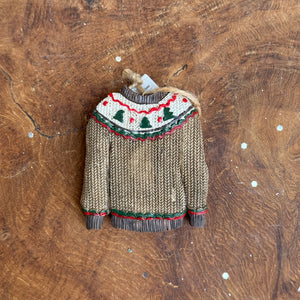 Holiday Sweater Ornament available at Bench Home