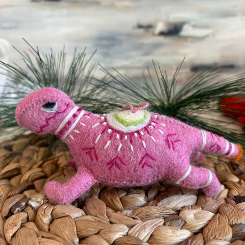 Felted Dinosaur Ornaments | 3 Styles