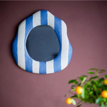 Load image into Gallery viewer, Blue Striped Wall Mirror
