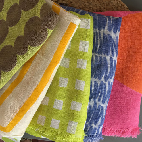linen scarf extra long four styles