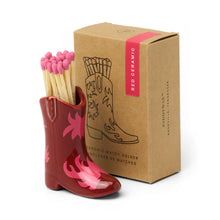 Load image into Gallery viewer, Ceramic Cowboy Boot Matches Holder |3 Styles