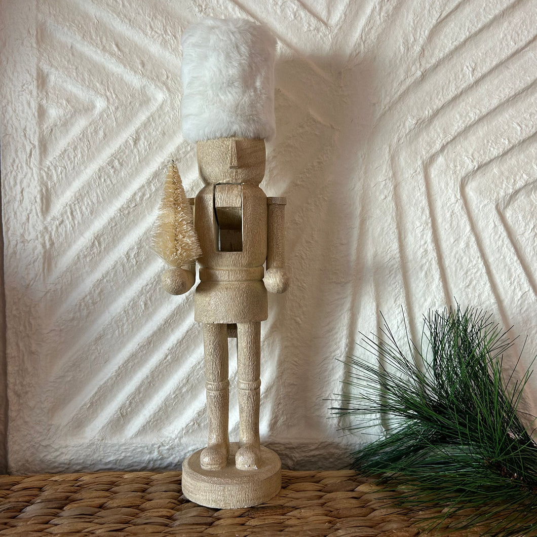 Resin Nutcracker with Fur Hat | 3 Styles