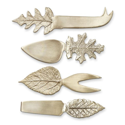 gold leaf  cheese knife four styles 