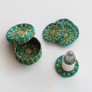 Hand woven Seagrass Coasters available at Bench Home