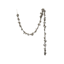 Load image into Gallery viewer, Glitter garland with shimmering champagne beads displayed draped against a white background. 
