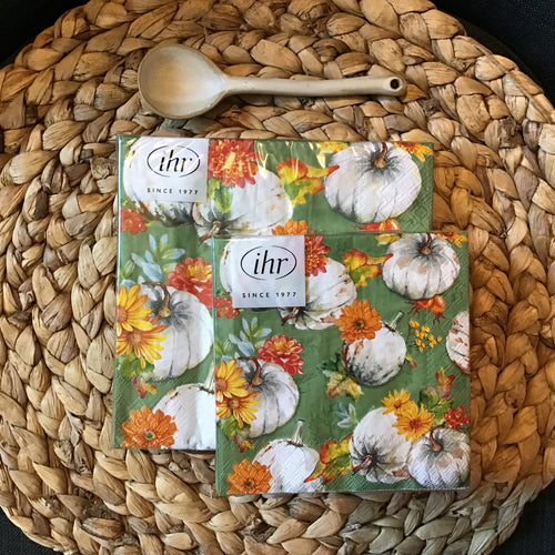 White Pumpkin Napkins | Two Styles
