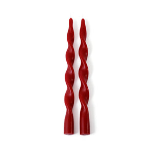 ZODAX Lumière Twist Formal Candles- Set of 2 - 12 in | Six Styles available at Bench Home