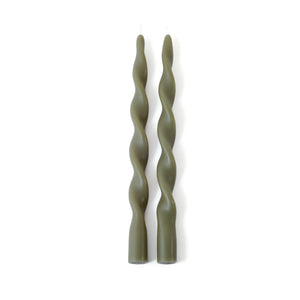 ZODAX Lumière Twist Formal Candles- Set of 2 - 12 in | Six Styles available at Bench Home
