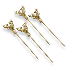 Load image into Gallery viewer, Reindeer Cocktail Pick Set