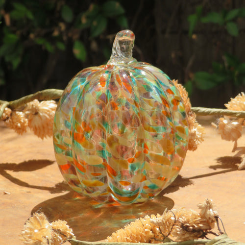 Confetti Mini Glass Pumpkin