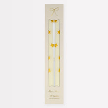 Load image into Gallery viewer, Gold Star Taper Candles