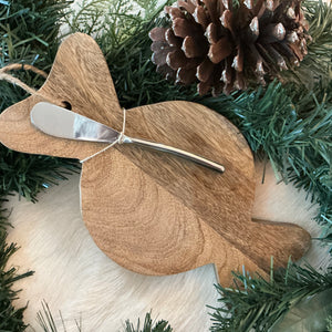 Mango Wood Board and Canapé Knife | 6 Styles available at Bench Home