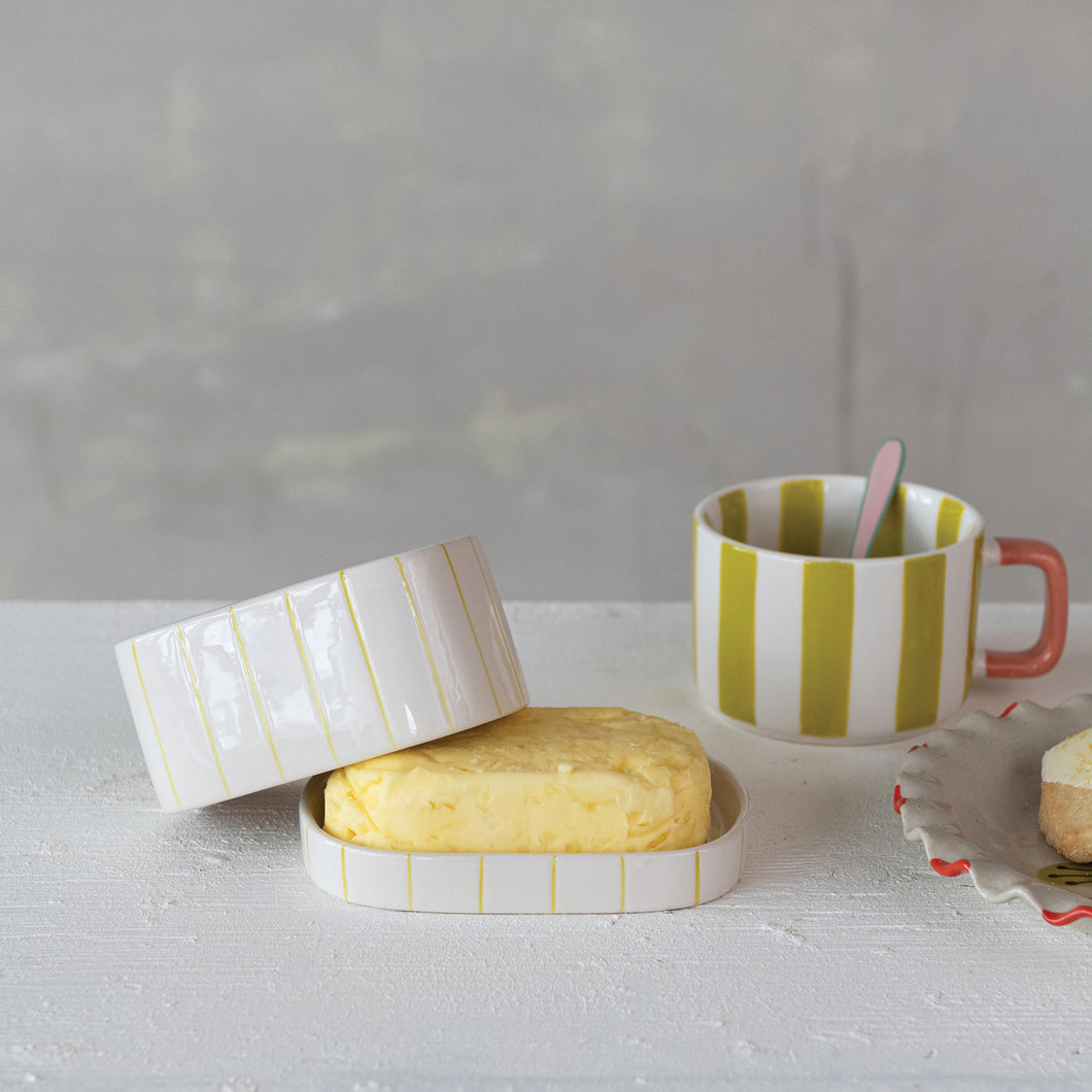 Stoneware Butter Dish