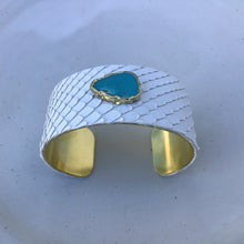 Load image into Gallery viewer, Turquoise Gold Cuff