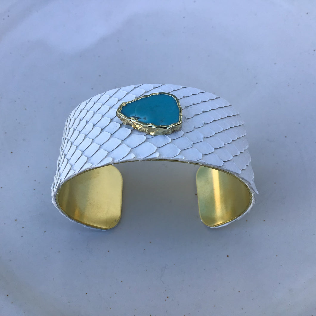 Turquoise Gold Cuff