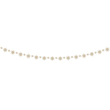 Load image into Gallery viewer, Gold star garland featuring alternating large and small star shapes on a white background. 