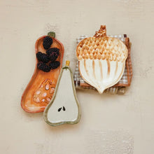 Load image into Gallery viewer, Stoneware Acorn Shaped Dish