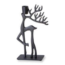 Load image into Gallery viewer, Reindeer Gazing Up Taper Holder