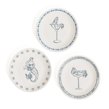 Load image into Gallery viewer, ZODAX The Salty Mermaid Bar Appetizer Plates | Three Styles