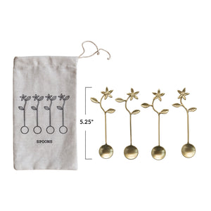 Stainless Steal & Brass Spoons available at Bench Home