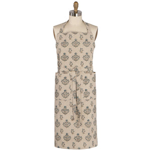 Salvia Block Print Apron available at Bench Home