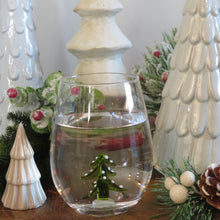 Load image into Gallery viewer, Stemless Wine Glass Holiday Theme