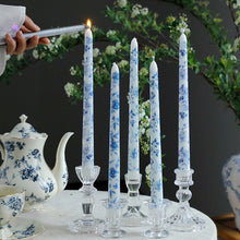 Load image into Gallery viewer, Blue And White Porcelain Taper Candles | Four Styles