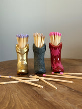 Load image into Gallery viewer, Ceramic Cowboy Boot Matches Holder |3 Styles
