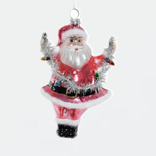 Load image into Gallery viewer, ZODAX Glass Santa Ornaments | Four Styles