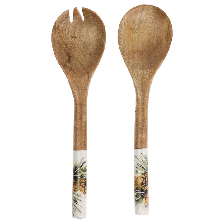 White Spruce Salad Servers