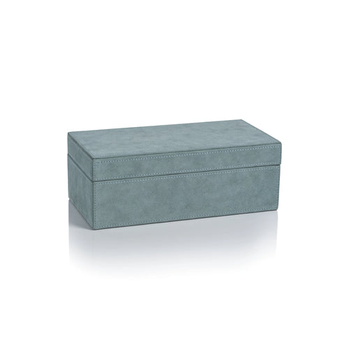 ZODAX Suede Lux Box - Côte d’Azure Blue - Rectangular